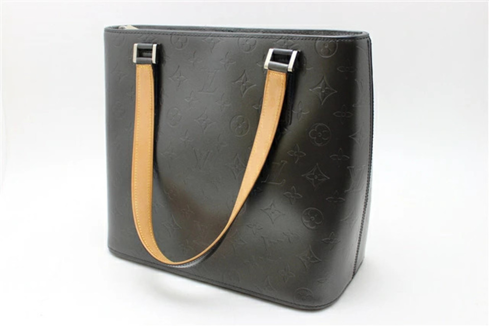 LOUIS VUITTON Monogram Matte Bag Stockton Noir Black